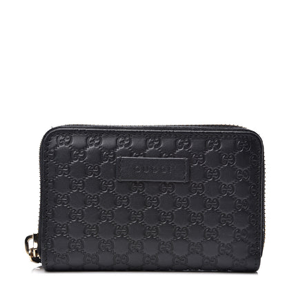 Gucci Microguccissima Zip Around Card Case Black 1 of 6