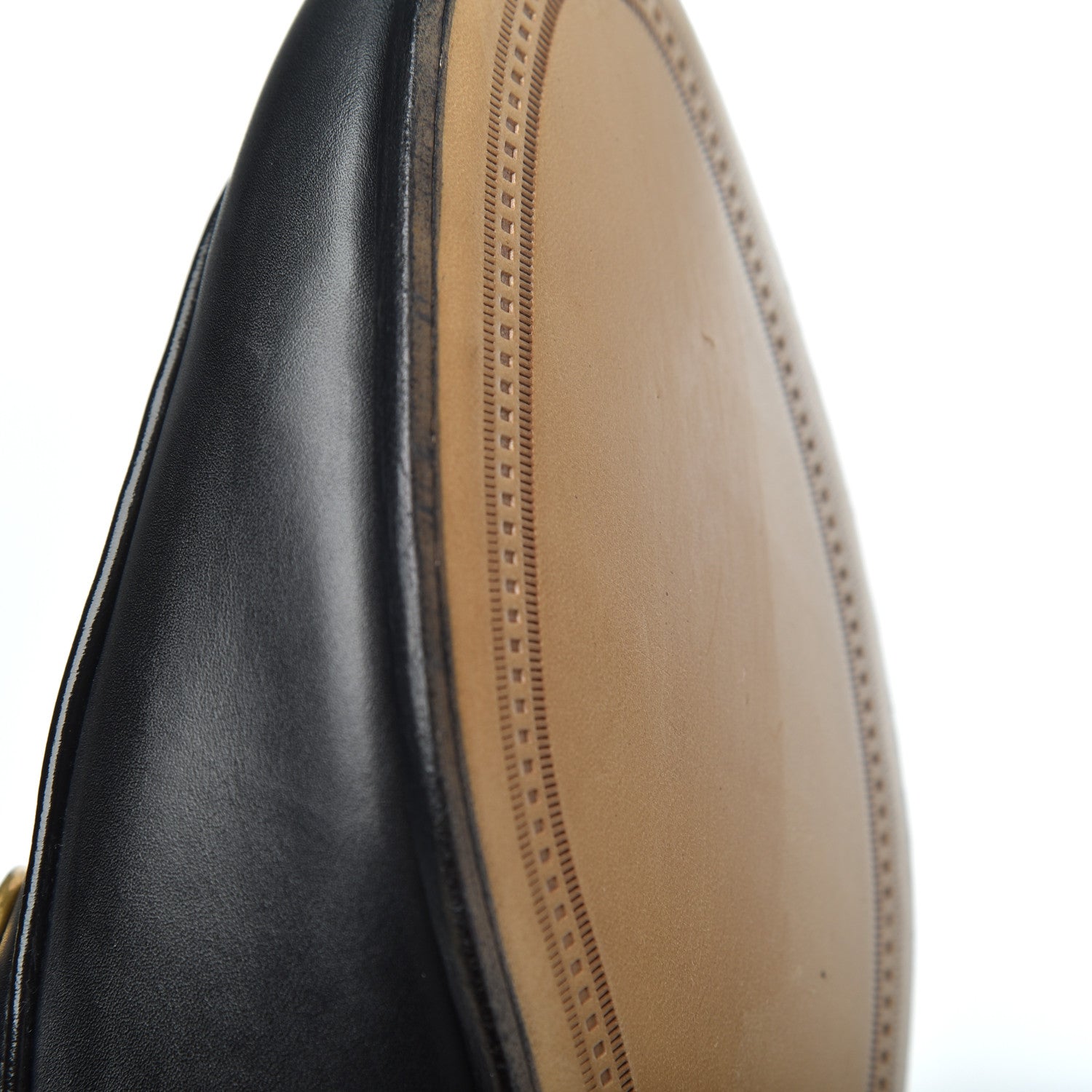 Gucci Calfskin Womens Jordaan Loafers 37.5 Black 11 of 14