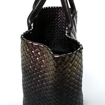 Bottega Veneta Iridescent Scarabee Intrecciato Medium Cabat 13 of 15