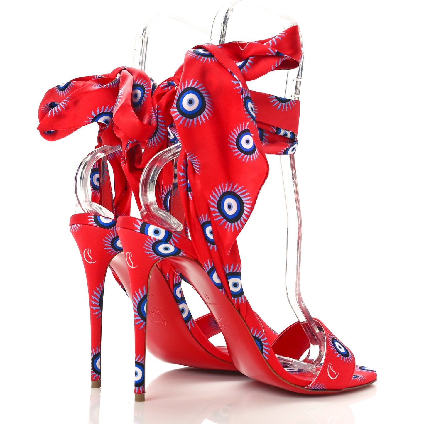 Crepe Satin Greekaba Du Desert 100 Sandal 41 Red