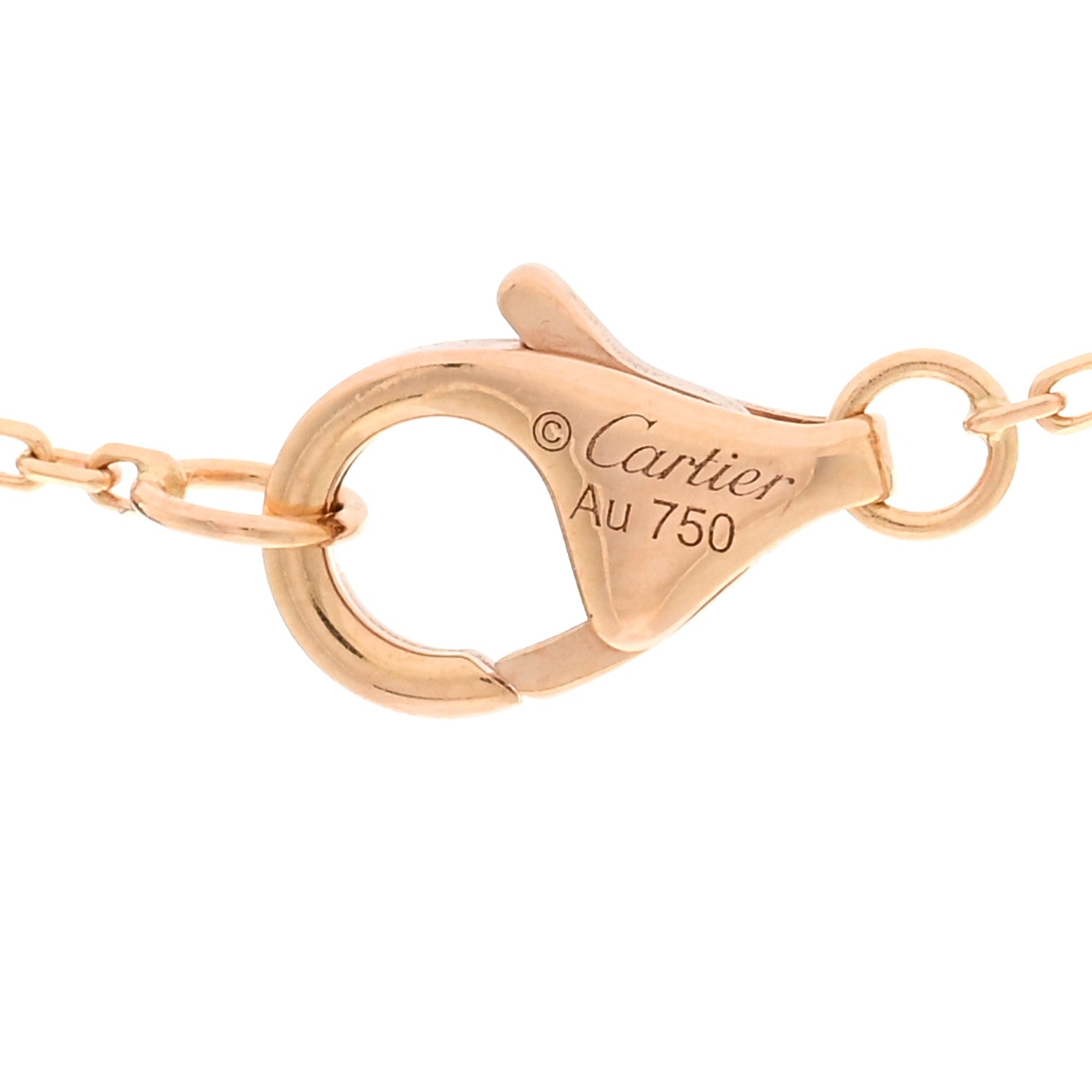 Cartier 18K Pink Gold Diamond Black Onyx XS Amulette de Cartier Pendant Necklace 4 of 5