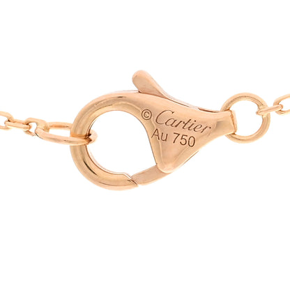 Cartier 18K Pink Gold Diamond Black Onyx XS Amulette de Cartier Pendant Necklace 4 of 5