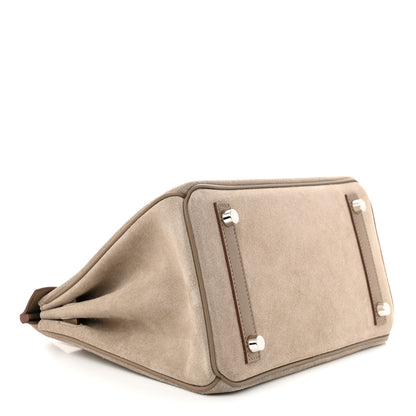 Hermes Veau Doblis Swift Grizzly Birkin 25 Gris Caillou Etoupe 4 of 11