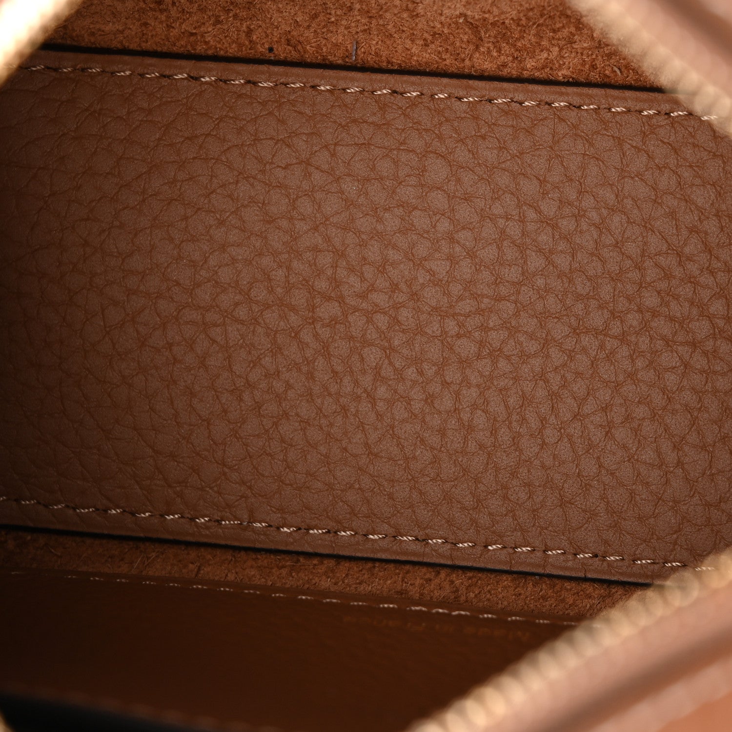 Delvaux Taurillon Soft Nano Cool Box Satchel Vegetal Ivory 1918672