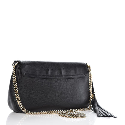 Gucci Pebbled Calfskin Medium Soho Flap Crossbody Black 3 of 8
