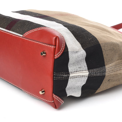 Burberry Canvas Mega Check Medium Maidstone Cadmium Red 12 of 13
