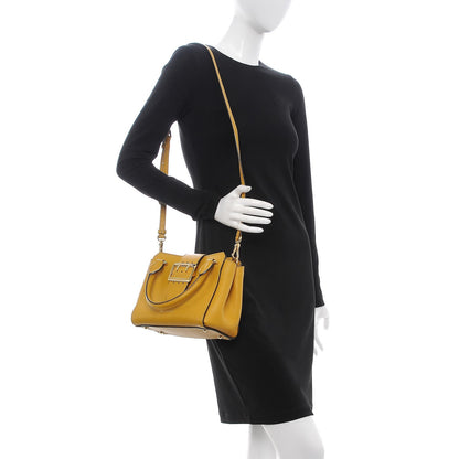 Burberry Soft Grain Calfskin Small Buckle Tote Bright Straw 3 of 10