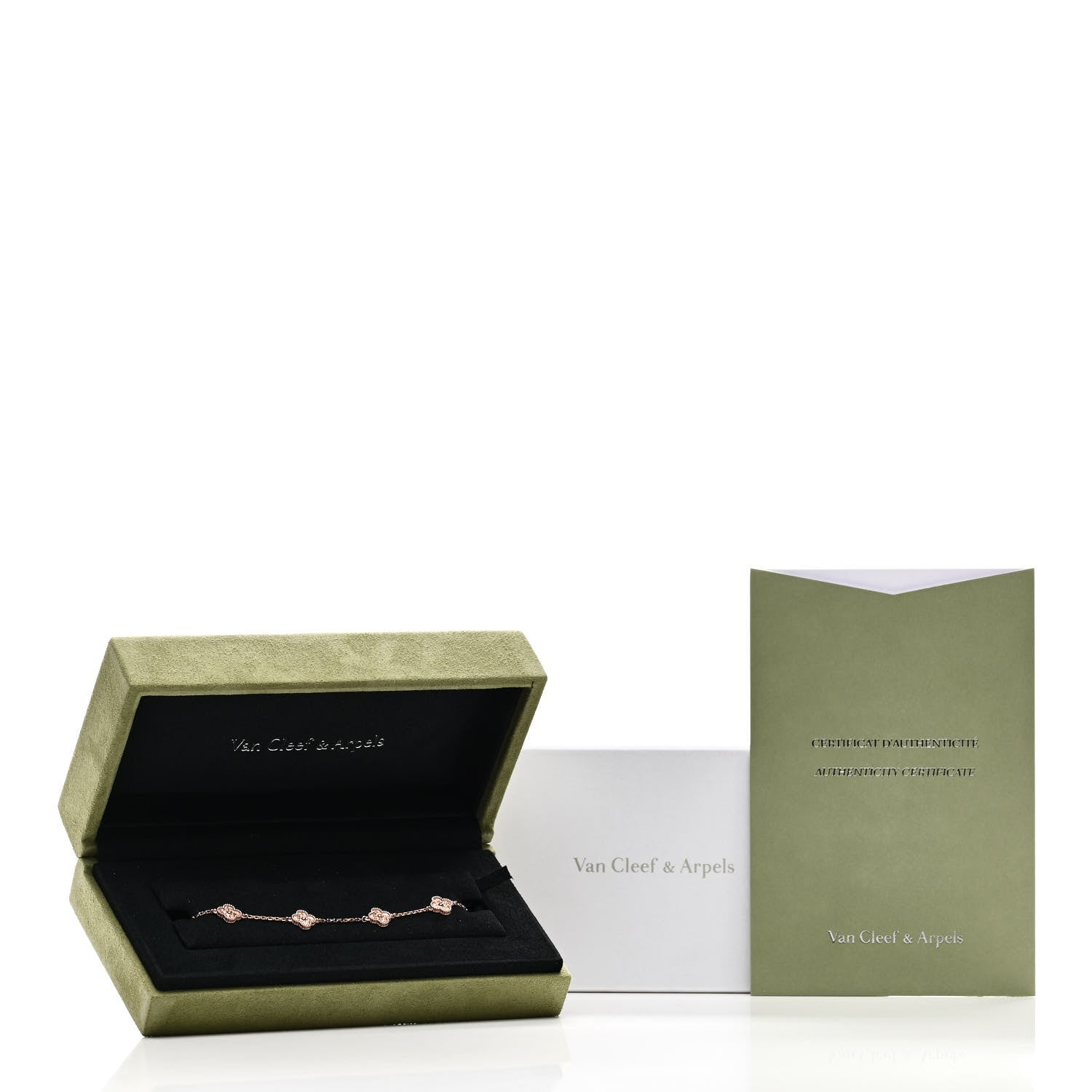 Van Cleef & Arpels 18K Rose Gold 6 Motifs Sweet Alhambra Bracelet 5 of 5