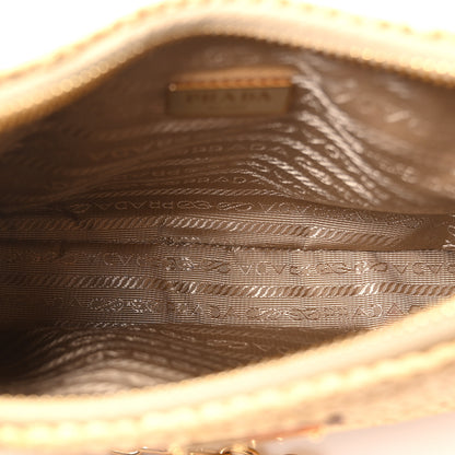 Prada Yarn Raffia Effect Crochet Re-Edition 2005 Shoulder Bag Naturale 5 of 11