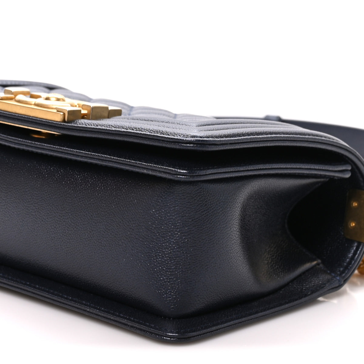 Chanel Caviar Quilted Small Boy Flap Dark Blue 10 of 11