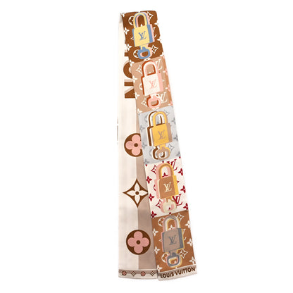 Louis Vuitton Silk LV Unlocked Bandeau Brown 2 of 3