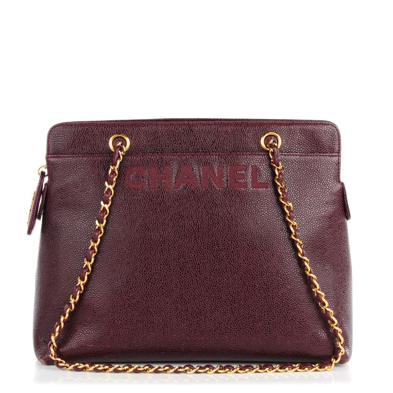 Chanel Caviar Shoulder Bag Bordeaux 1 of 12