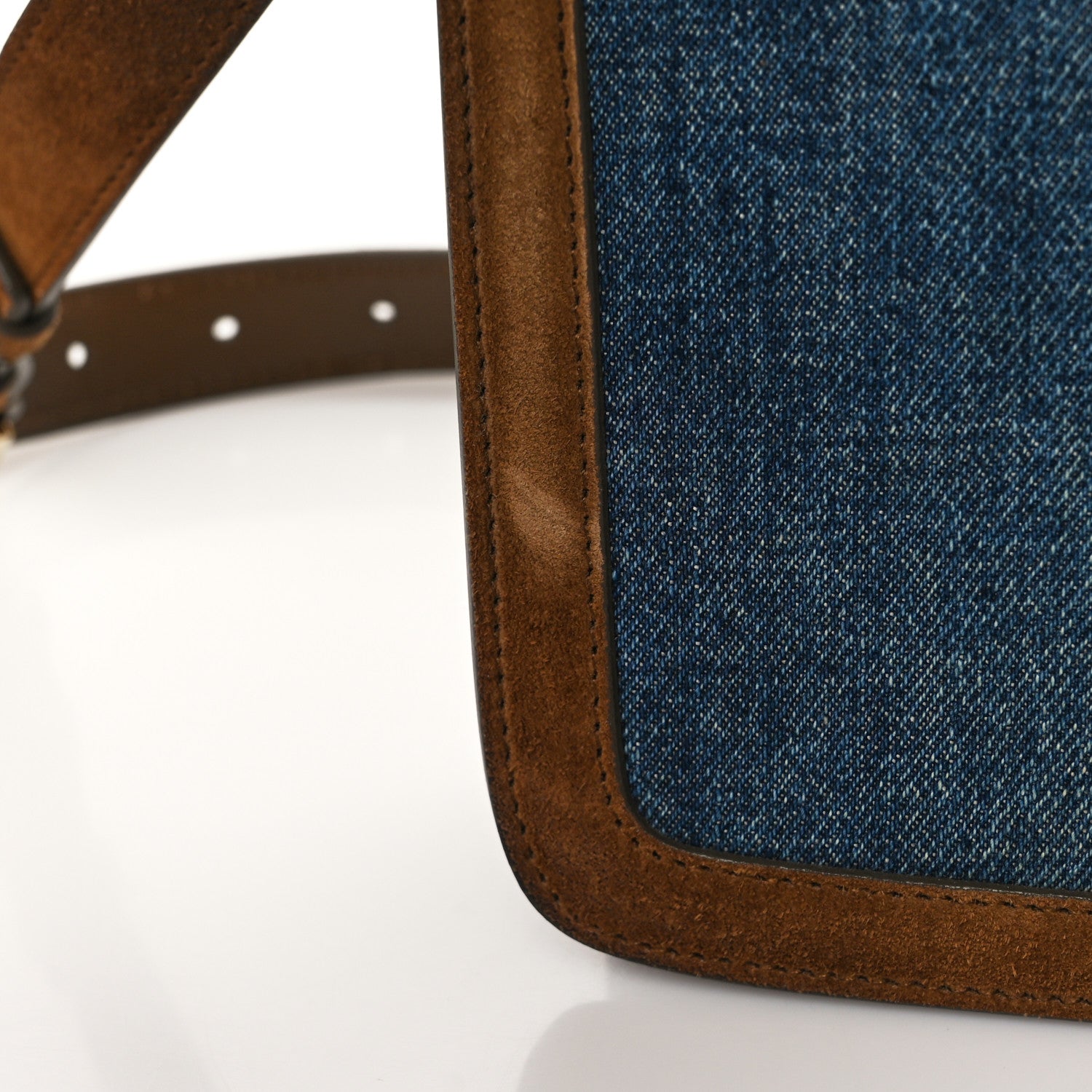 Saint Laurent Denim Carre Satchel Dusty Blue Dark Land 10 of 10