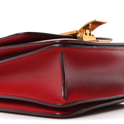 Celine Box Calfskin Small Classic Box Flap Bag Red 9 of 10