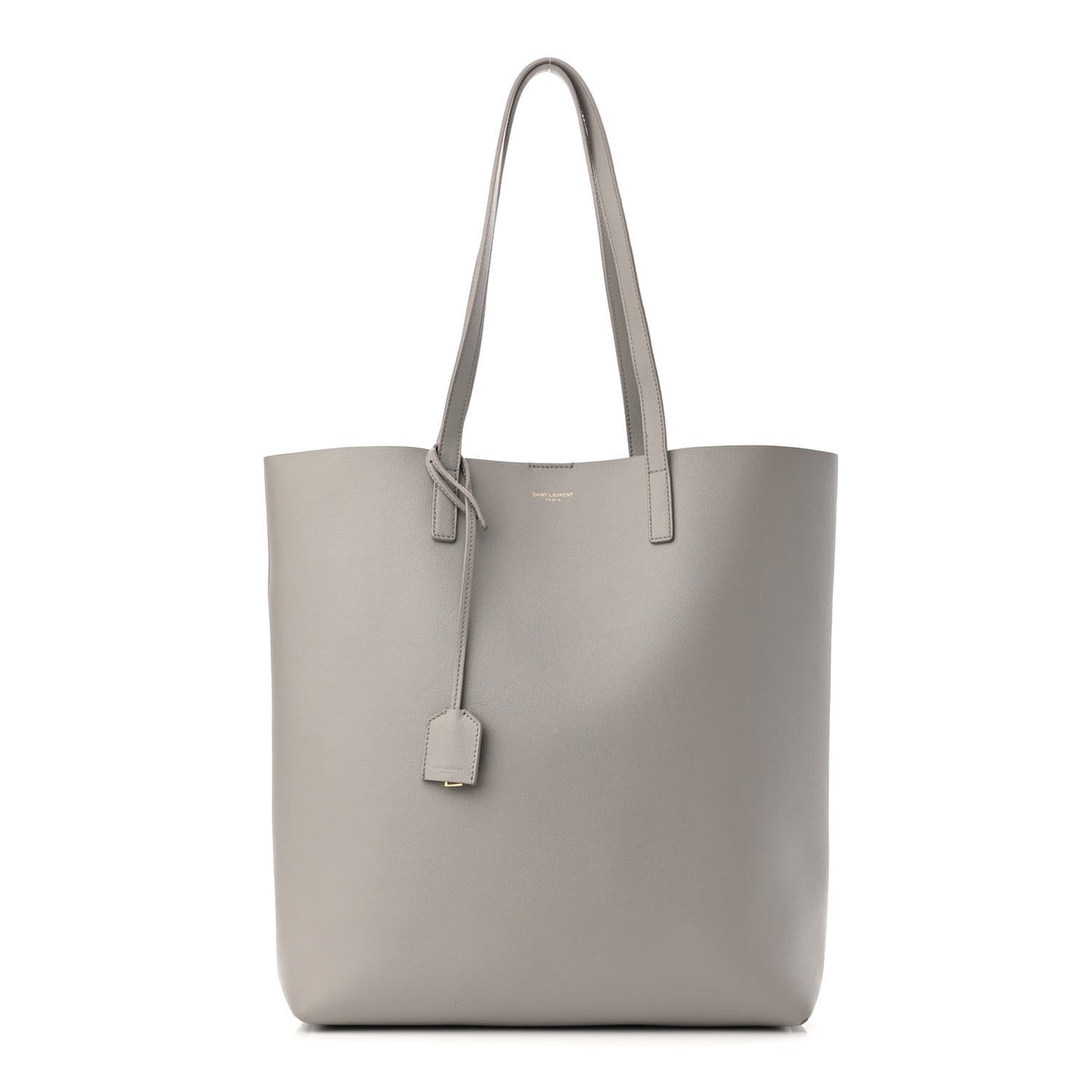 Calfskin North-South Shopping Tote Oyster Grey