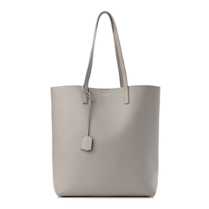 Saint Laurent Calfskin North-South Shopping Tote Oyster Grey 3 of 11