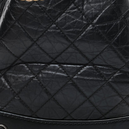 Chanel Aged Calfskin Quilted Small Gabrielle Backpack Black 5 of 5
