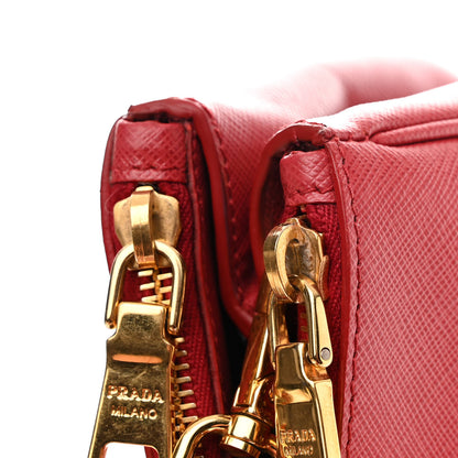 Prada Saffiano Small Galleria Double Zip Tote Fuoco 14 of 14