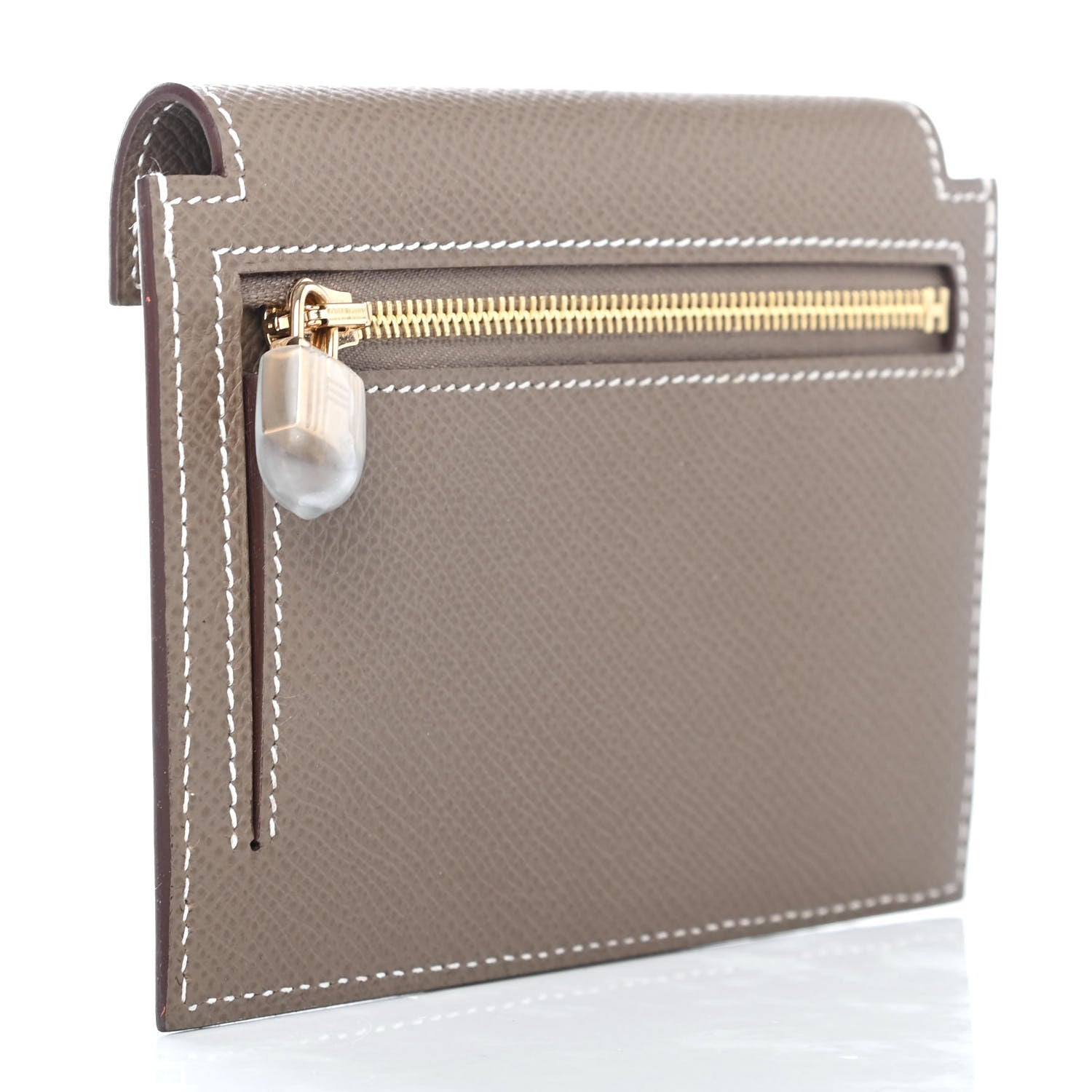 Hermes Epsom Kelly Pocket Compact Wallet Etoupe 2 of 4