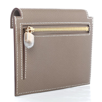Hermes Epsom Kelly Pocket Compact Wallet Etoupe 2 of 4