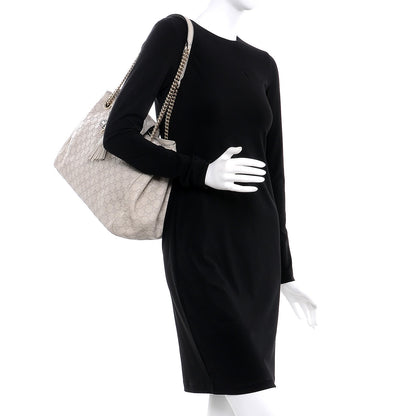 Gucci Guccissima Signature Medium Emily Shoulder Bag Mystic White 2 of 10