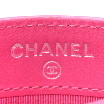 Chanel Caviar Quilted Enamel Card Holder Pink 6 of 13
