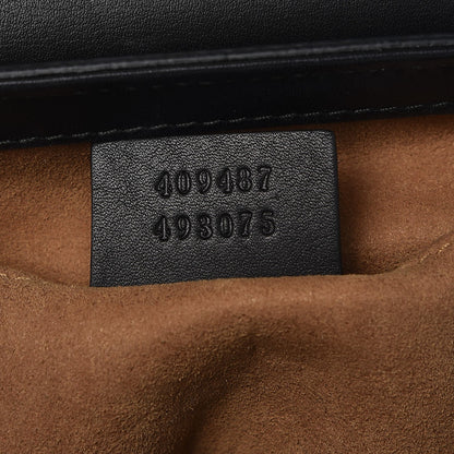 Gucci GG Supreme Monogram Calfskin Small Padlock Shoulder Bag Beige Black Cuir 7 of 8
