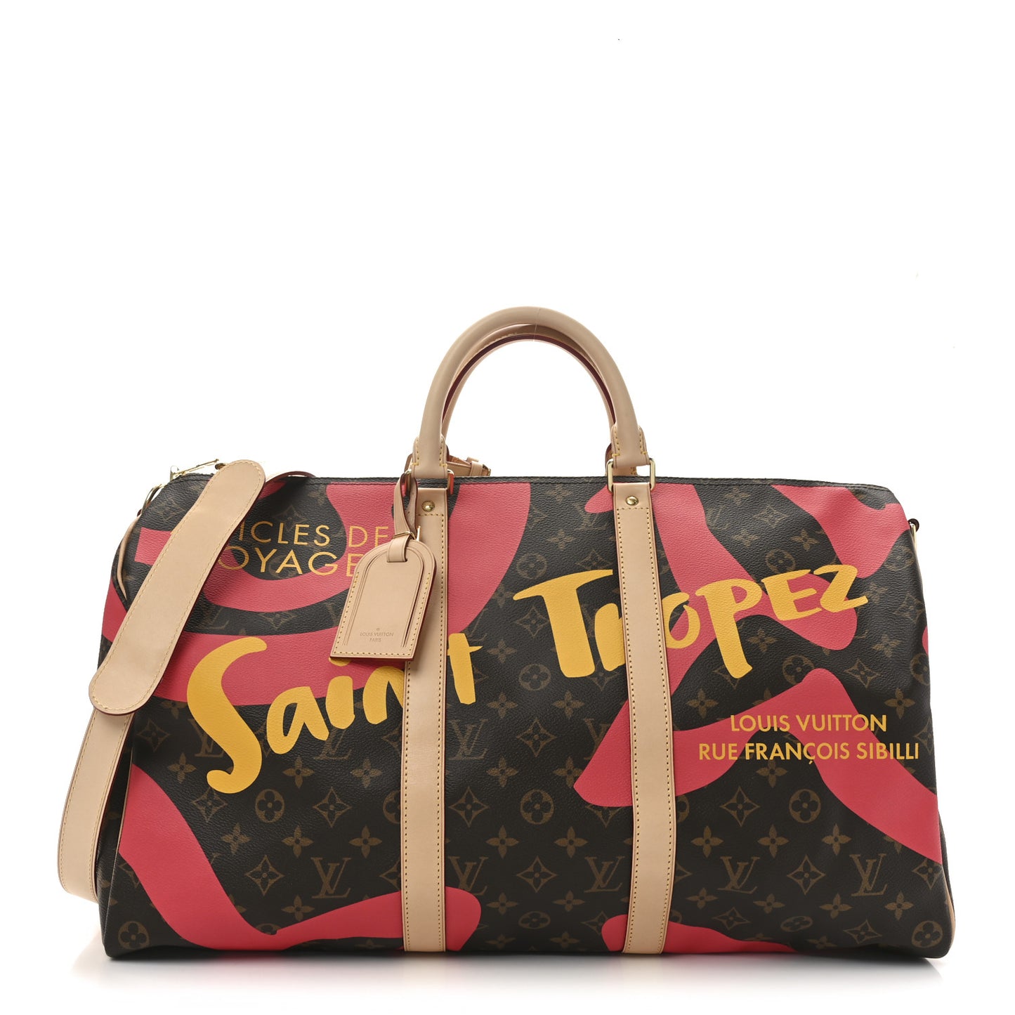 Monogram Tahitienne Saint Tropez Keepall Bandouliere 50