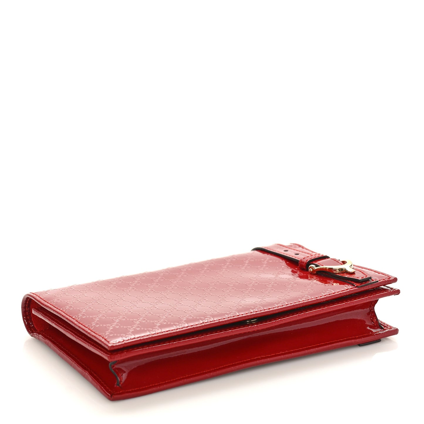 Patent Microguccissima Mini Nice Wallet Rose Bed