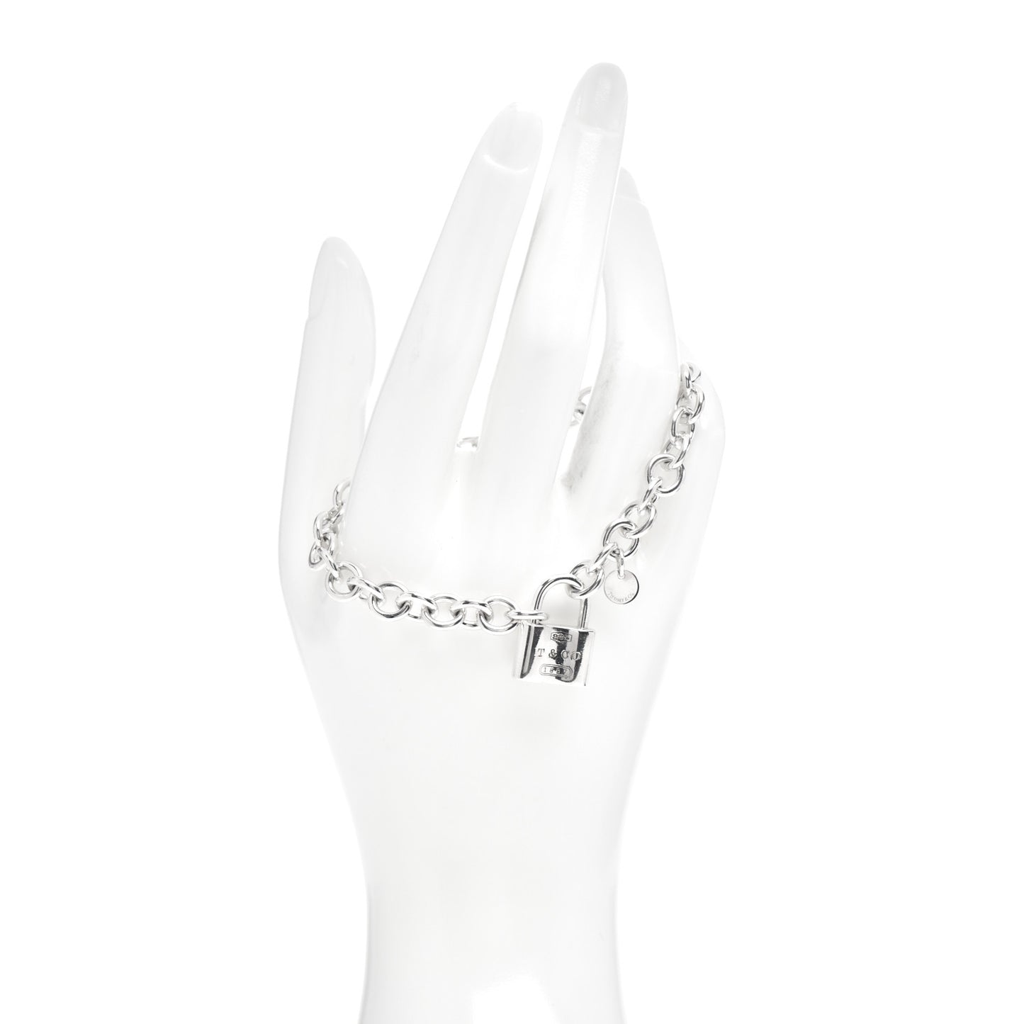 Sterling Silver 1837 Lock Charm Bracelet