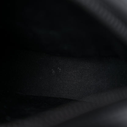 Saint Laurent Calfskin Matelasse Chevron Round Vinyle Camera Bag Black 10 of 12