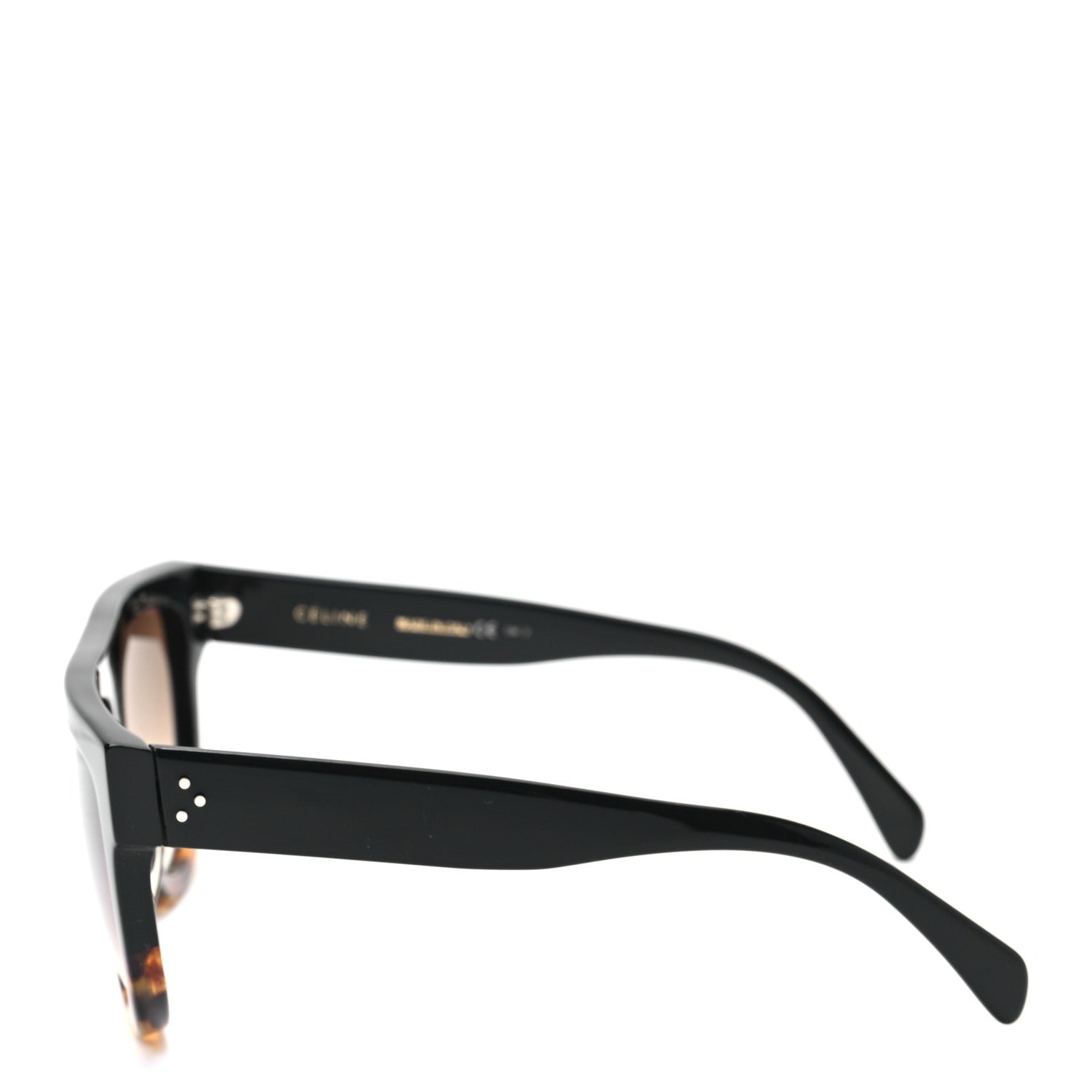Celine Shadow Sunglasses CL 41026/S Black Havana 3 of 6