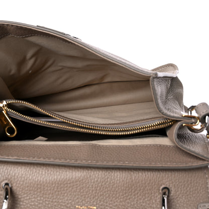Chloe Grained Calfskin Medium Aby Day Shoulder Bag Motty Grey 4 of 11