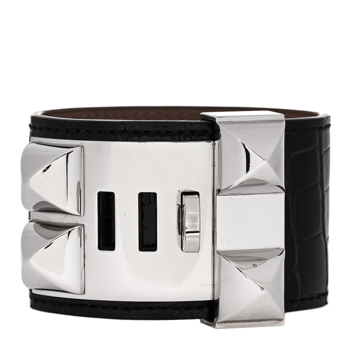 Shiny Alligator Collier de Chien CDC Bracelet S Ebene