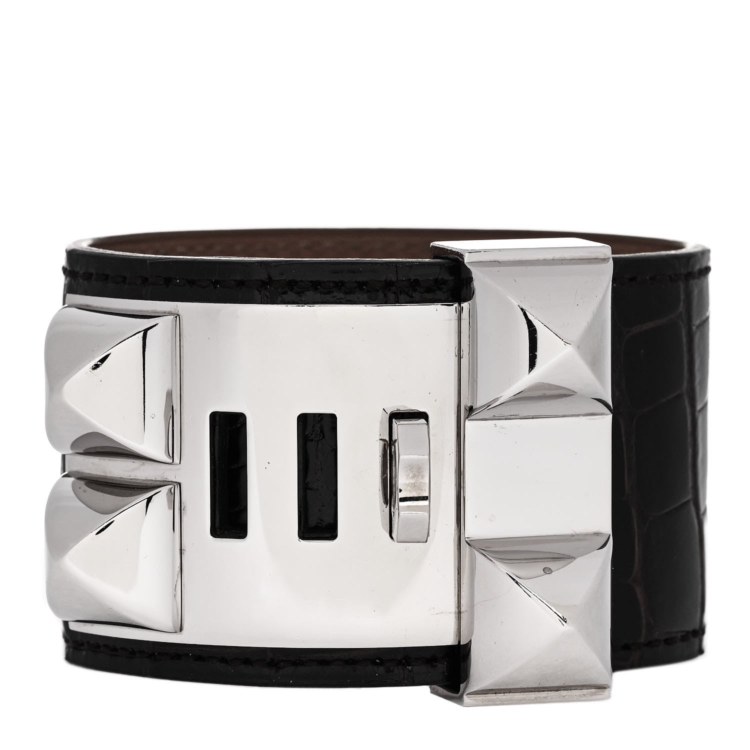 Hermes Shiny Alligator Collier de Chien CDC Bracelet S Ebene 3 of 6