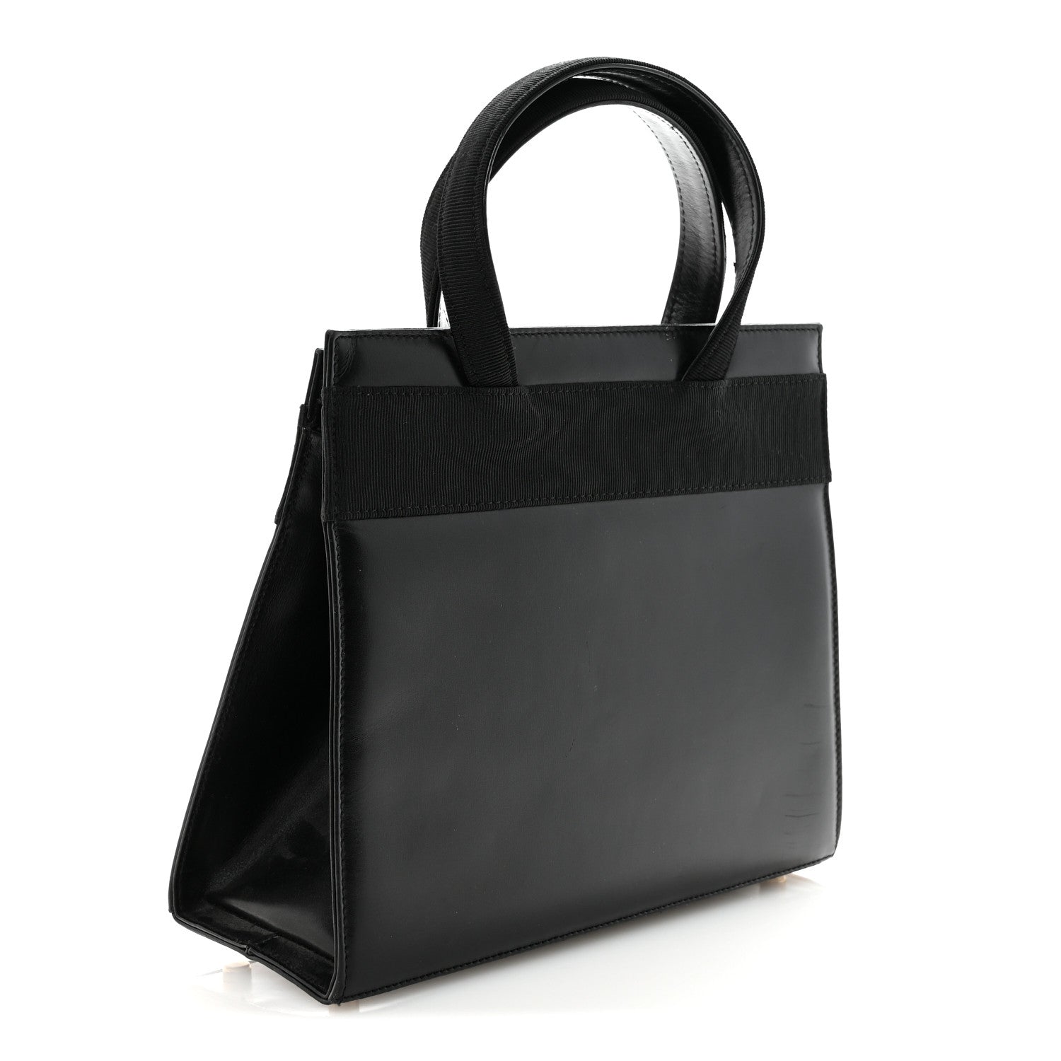 Salvatore Ferragamo Calfskin Medium Vara Bow Top Handle Tote Black 3 of 9
