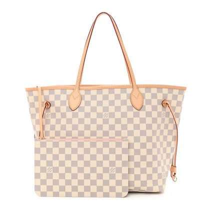 Louis Vuitton Damier Azur Neo Neverfull MM Rose Ballerine 1 of 11
