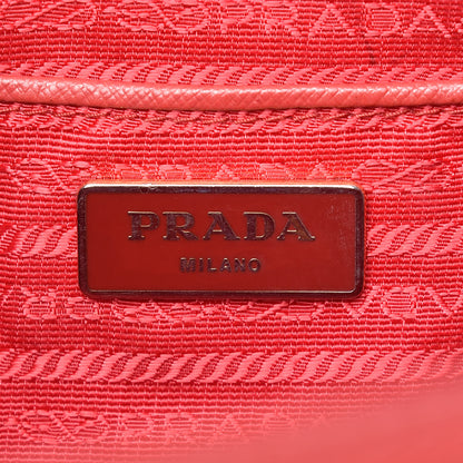 Prada Saffiano Lux Large Galleria Double Zip Tote Fuoco 6 of 17