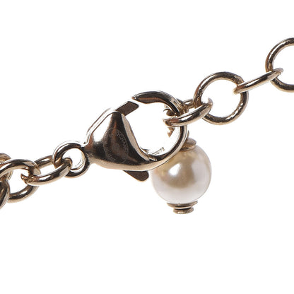 Chanel Pearl Beaded CC Multistrand Necklace Gold Black White 5 of 6