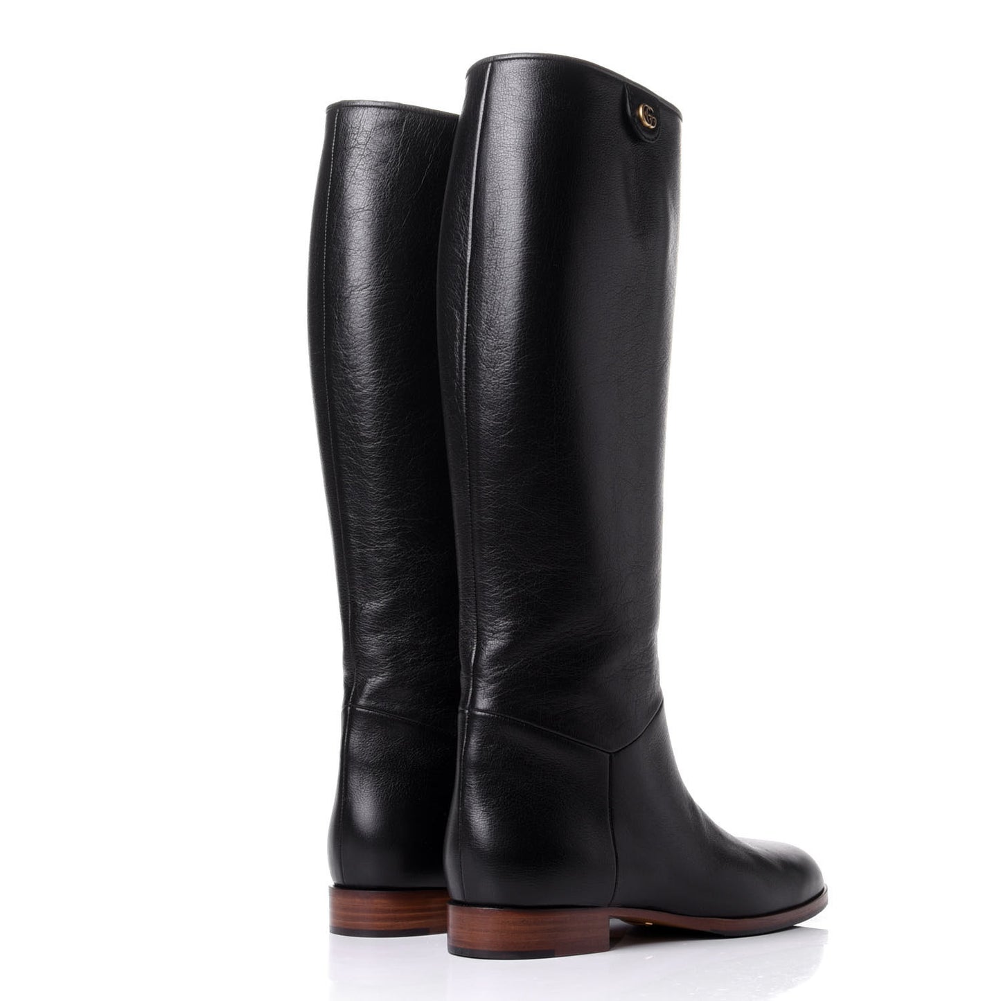 Calfskin Piuma Lux Energy High Boots 39.5 Black