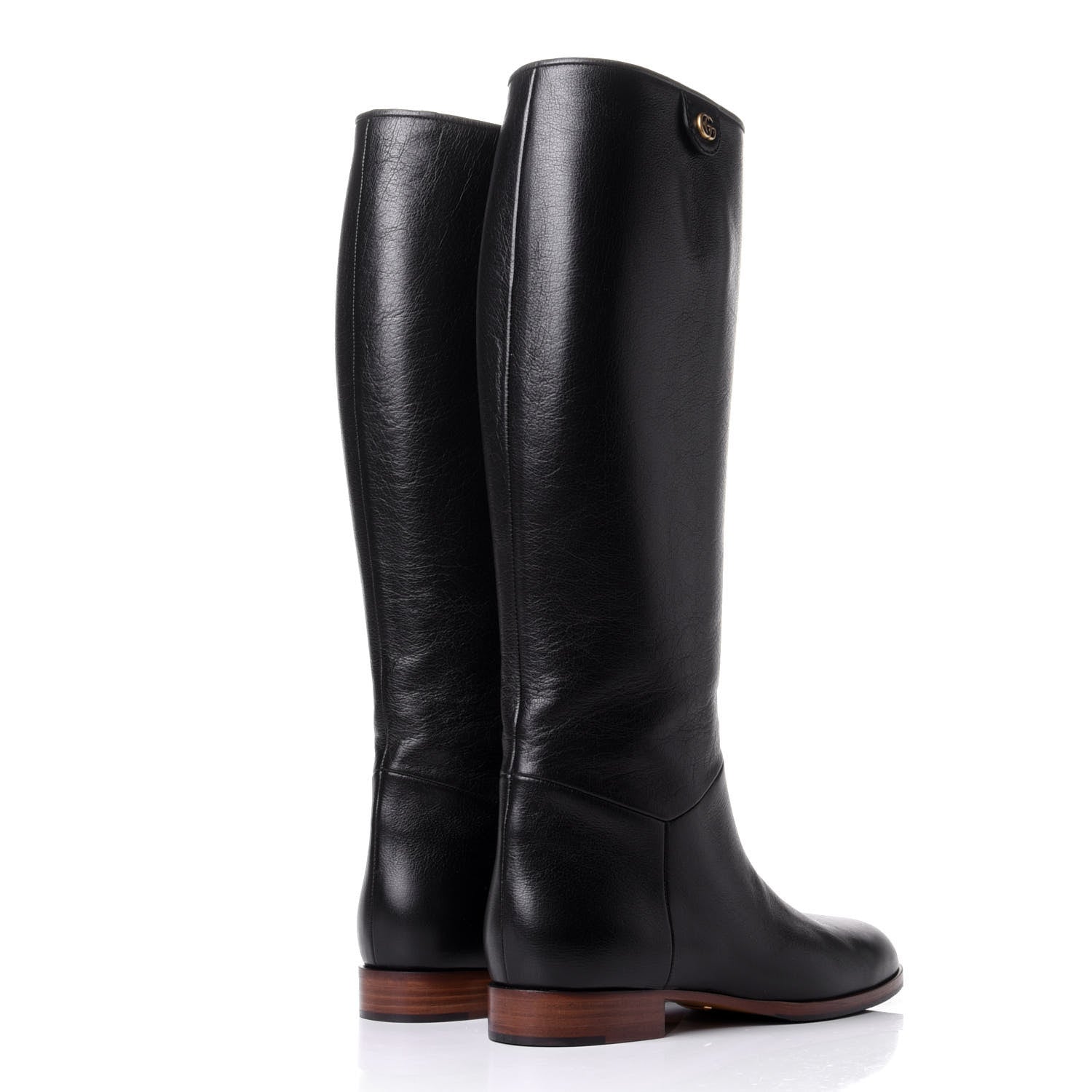 Gucci Calfskin Piuma Lux Energy High Boots 39.5 Black 4 of 11