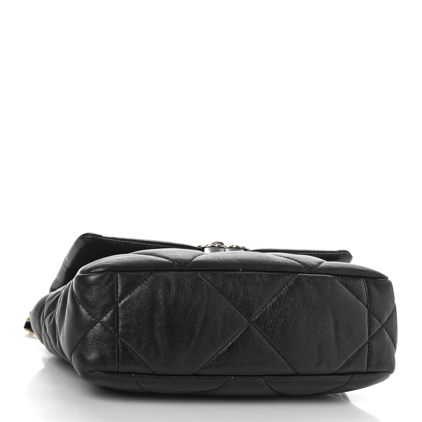 Goatskin Quilted Medium Chanel 19 Flap Black