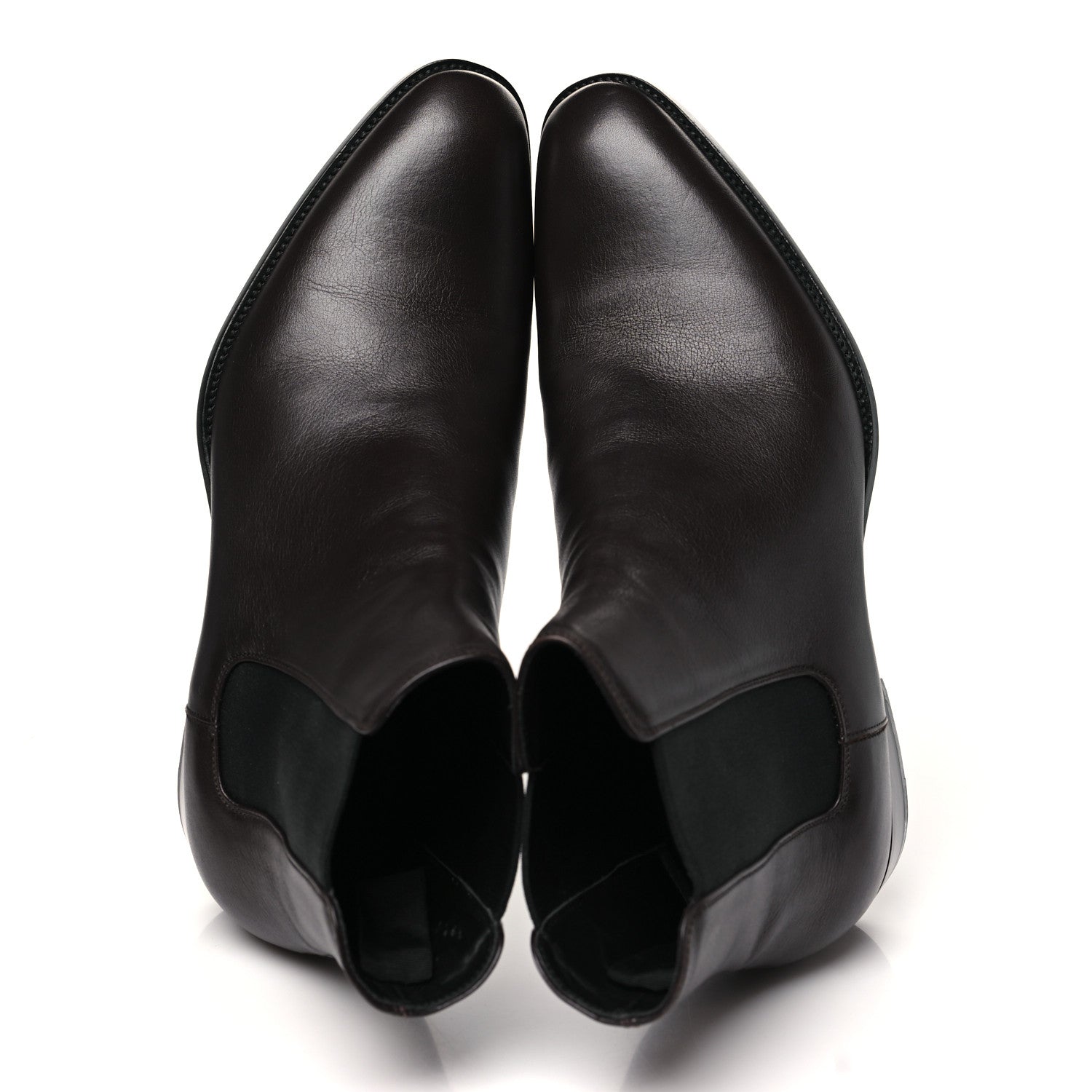 Saint Laurent Calfskin Mens Marrakesh Ankle Boots 43 Ebano 2 of 9