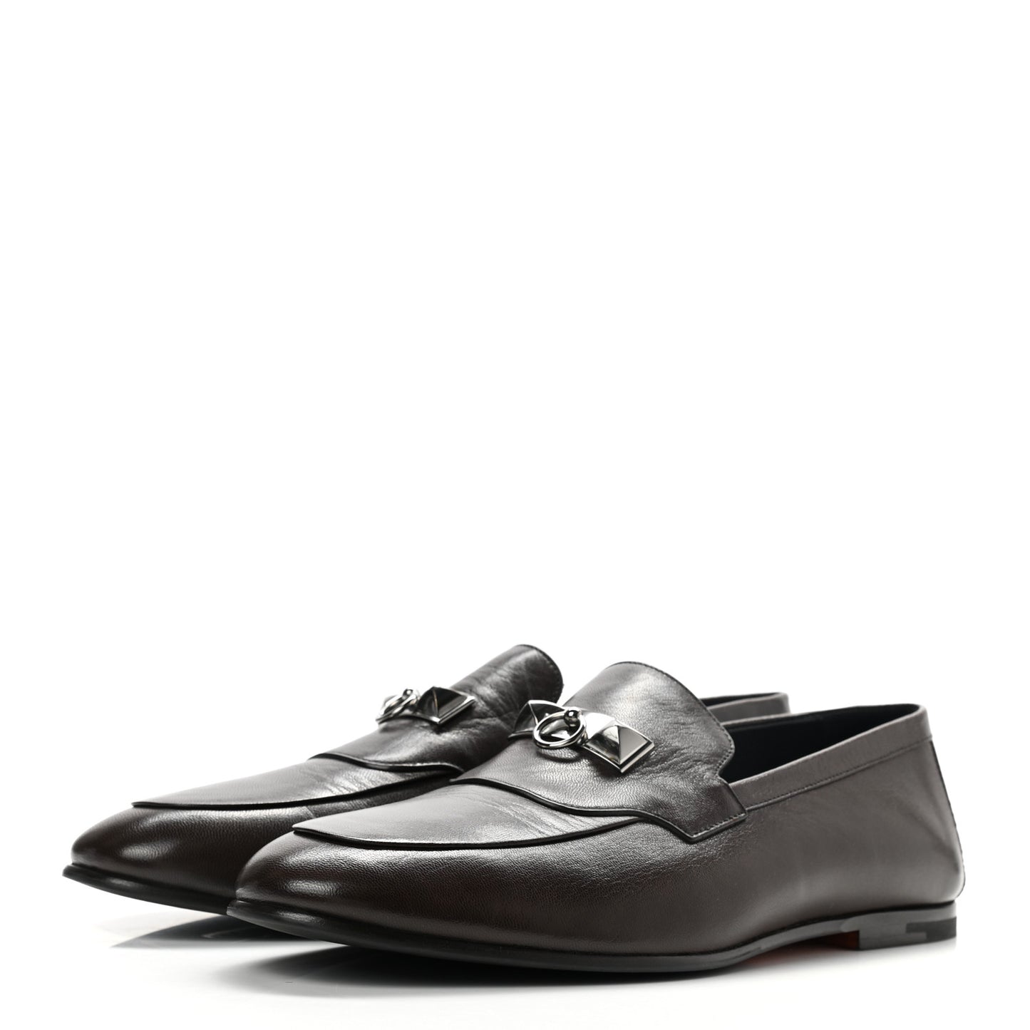 Goatskin Mens Blaise Loafers 43 Cacao