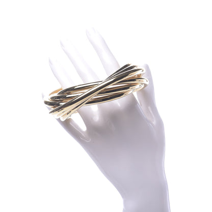Saint Laurent Brass Construction Cuff Bracelet M Gold 2 of 4
