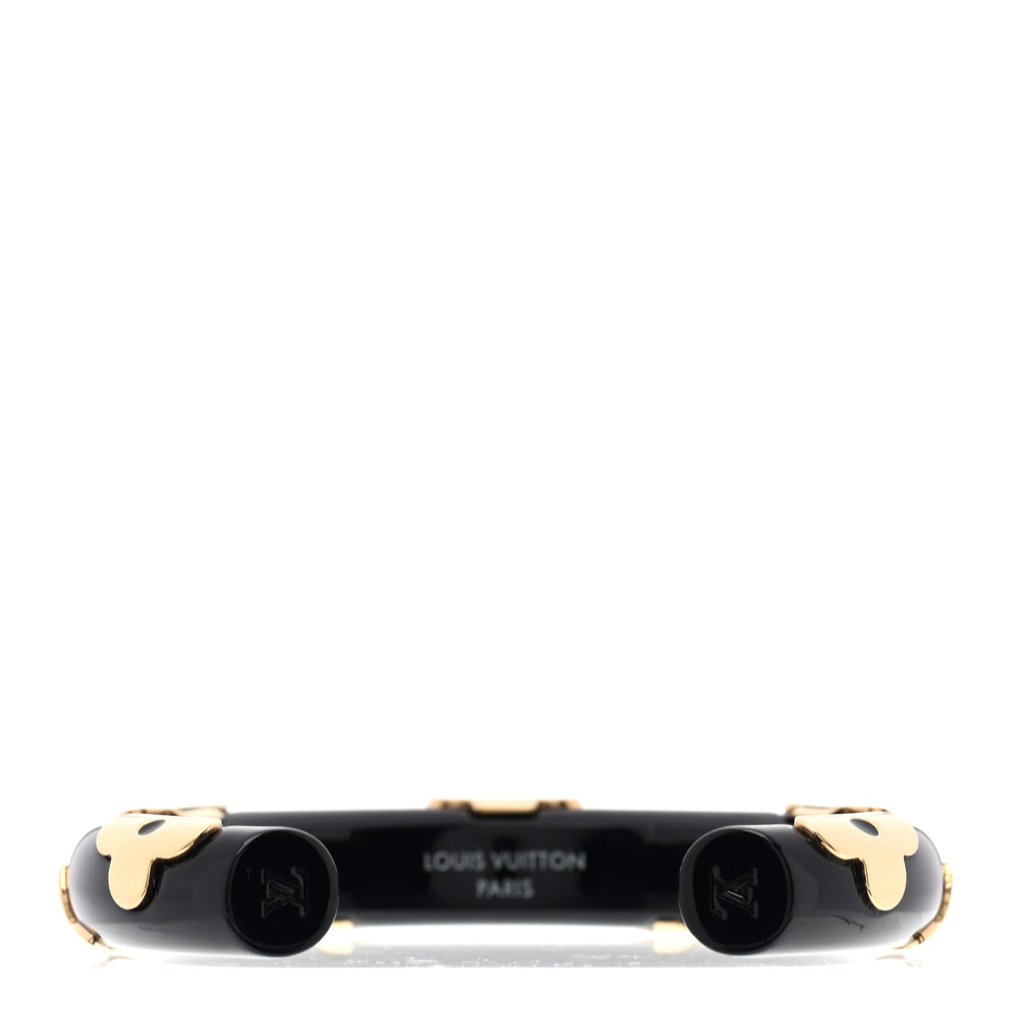 Resin Daily Monogram Bracelet M Black