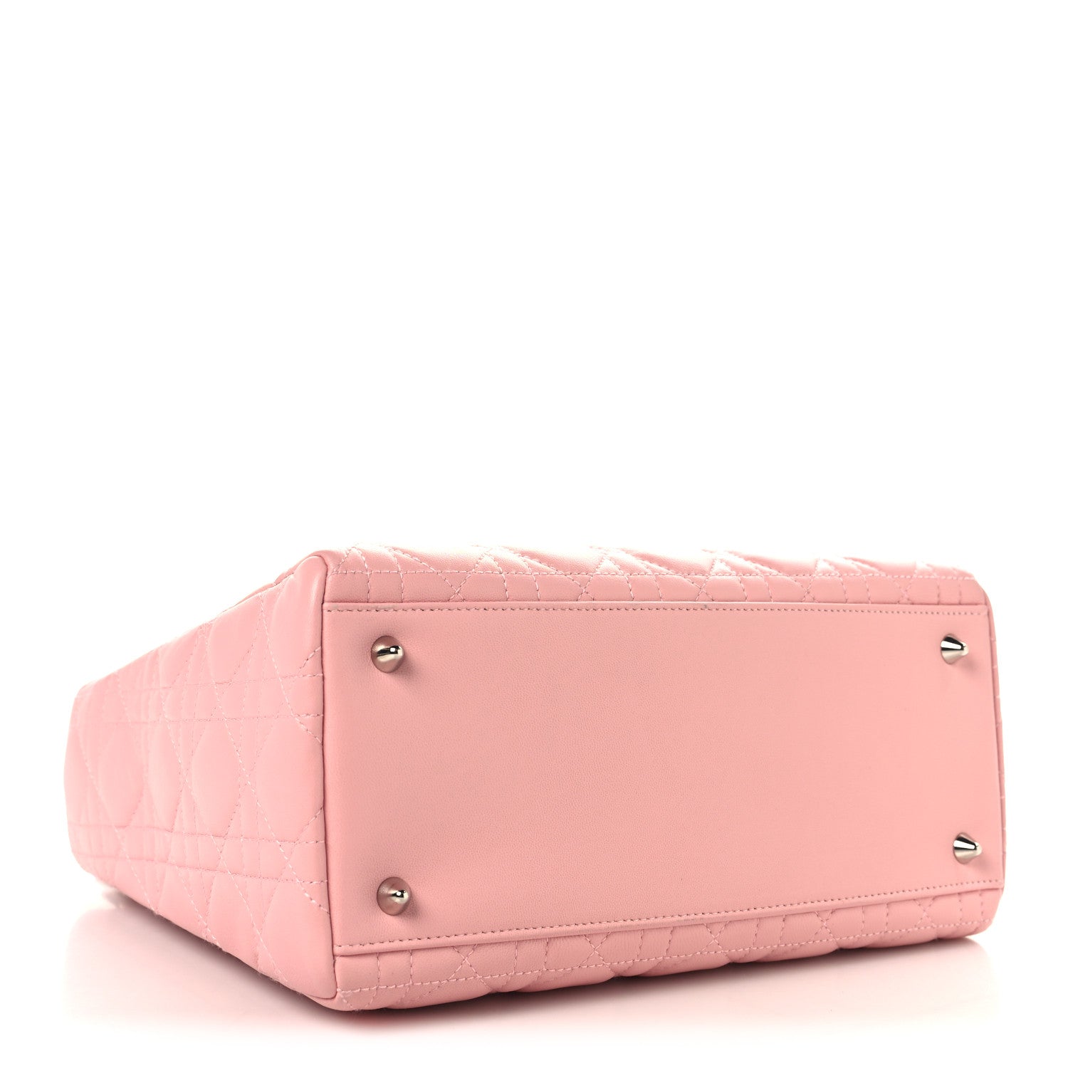 Christian Dior Lambskin Cannage Medium Lady Dior Light Pink 4 of 16