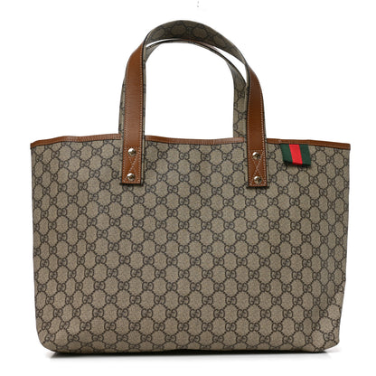 Gucci GG Plus Monogram Medium Signature Web Loop Tote Brown 1 of 10
