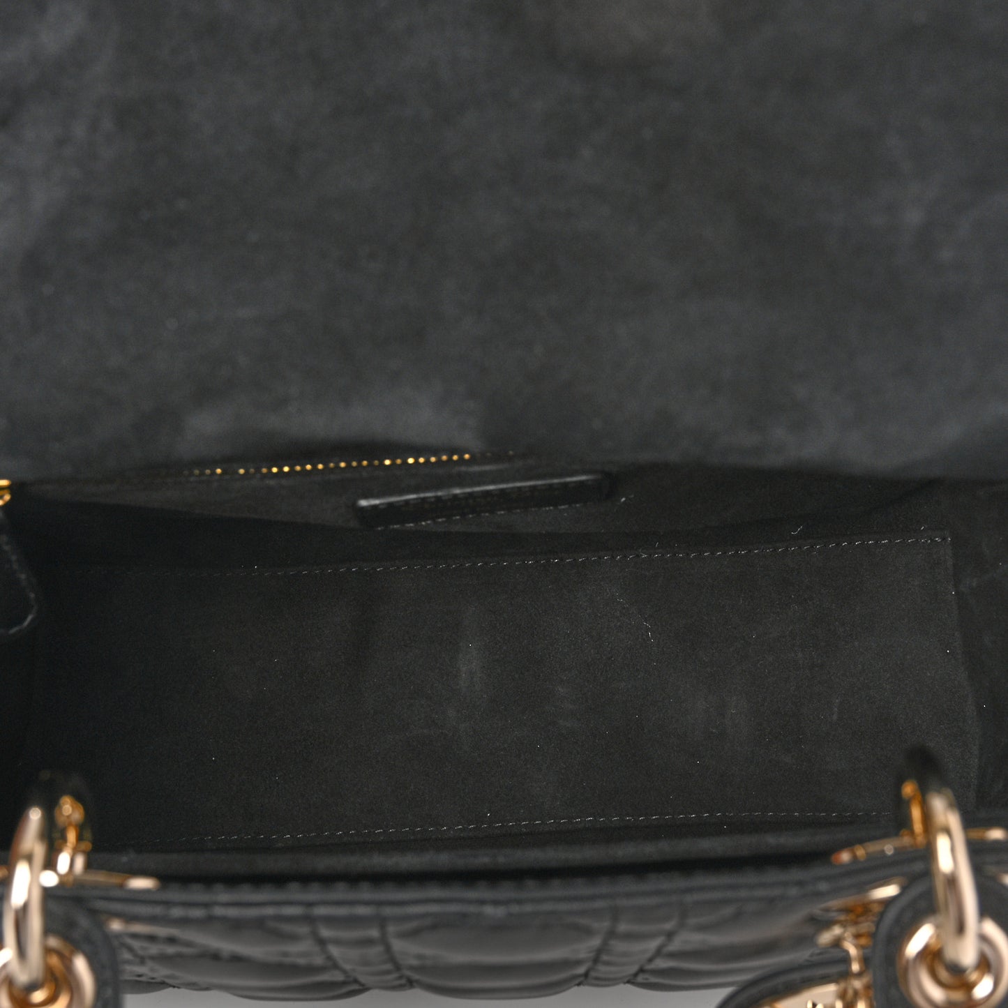 Lambskin Cannage Medium Lady Dior Black