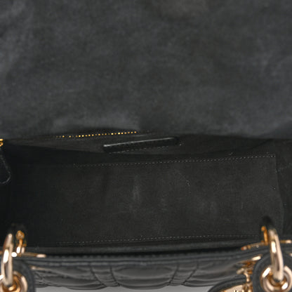 Christian Dior Lambskin Cannage Medium Lady Dior Black 5 of 9